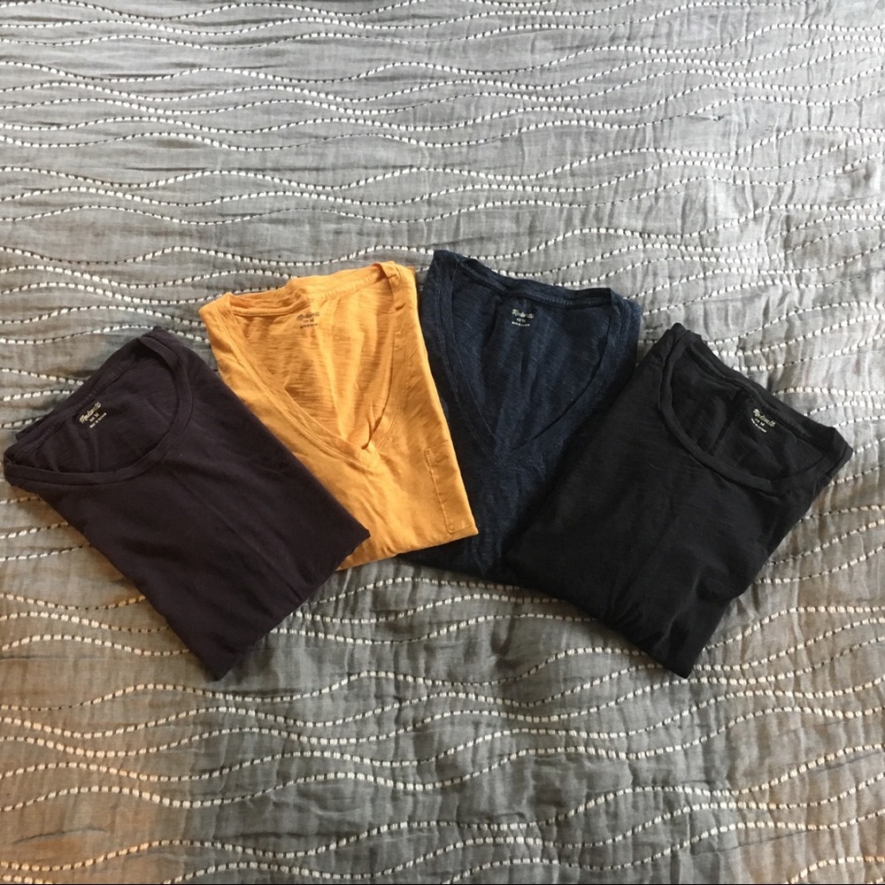 Madewell Whisper Cotton Tees - 4-pack assorted (M)